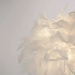 Hattie Feather Table Lamp - White -Chic Lighting Store 13157965 5394911166901643