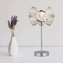 Dita 2 Band Chrome Table Lamp -Chic Lighting Store 13157966 5564936869583803