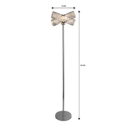 Dita 2 Band Chrome Floor Lamp -Chic Lighting Store 13157967 1754936869512823