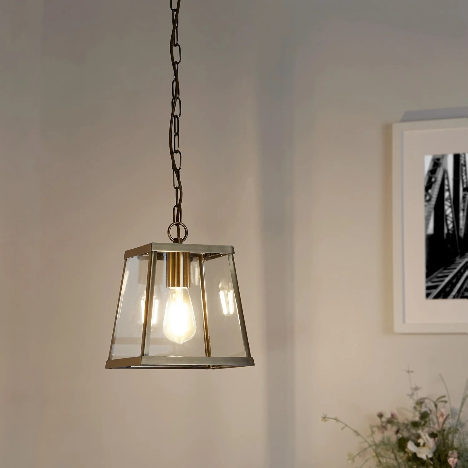 Bellevue 1 Light Industrial Pendant - Brass 3 Bellevue 1 Light Industrial Pendant - Brass