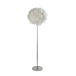 Hattie Feather Floor Lamp - White -Chic Lighting Store 13157970 1724958397113883