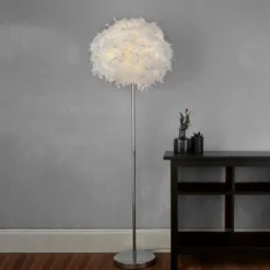 Hattie Feather Floor Lamp - White -Chic Lighting Store 13157970 9684958397061995