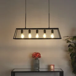 Bellevue 5 Light Industrial Pendant - Black 18 Bellevue 5 Light Industrial Pendant - Black -Chic Lighting Store 13157971 1535007608020530