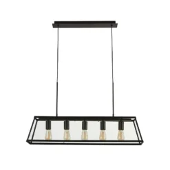 Bellevue 5 Light Industrial Pendant - Black 15 Bellevue 5 Light Industrial Pendant - Black -Chic Lighting Store 13157971 4185049847695858