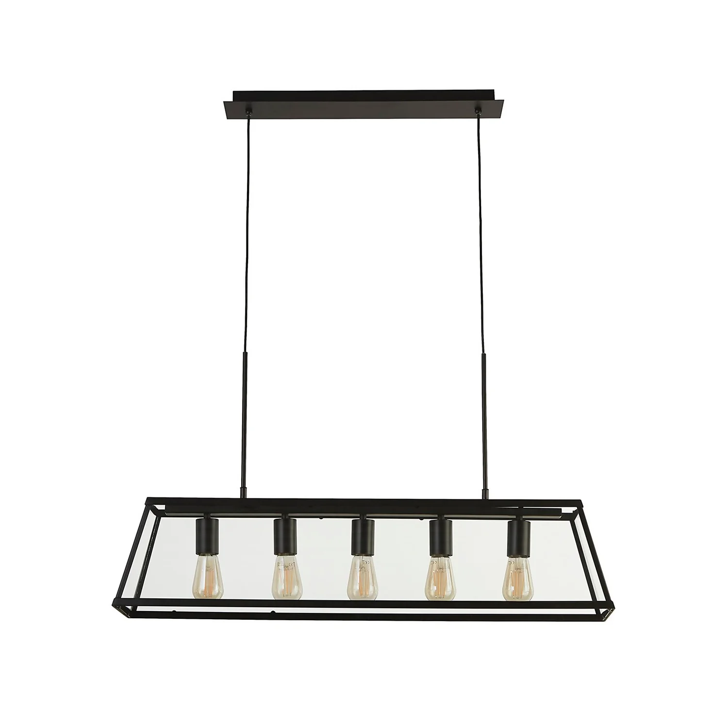 Bellevue 5 Light Industrial Pendant - Black 7 Bellevue 5 Light Industrial Pendant - Black - Image 5