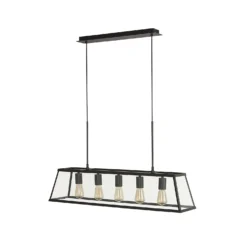 Bellevue 5 Light Industrial Pendant - Black 14 Bellevue 5 Light Industrial Pendant - Black -Chic Lighting Store 13157971 6245049847671201