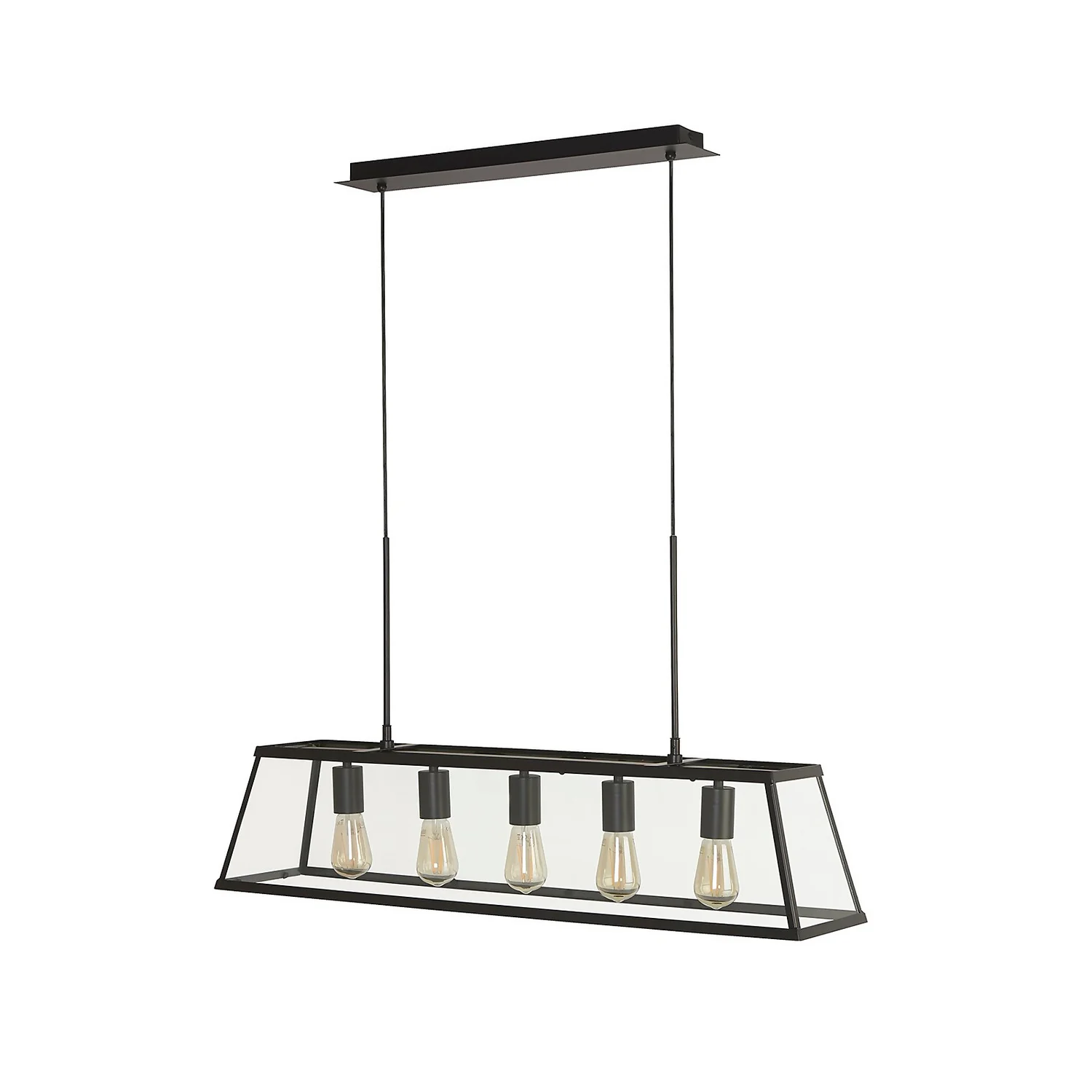 Bellevue 5 Light Industrial Pendant - Black 6 Bellevue 5 Light Industrial Pendant - Black - Image 4