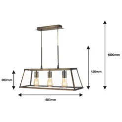 Bellevue 3 Light Industrial Pendant - Brass 9 Bellevue 3 Light Industrial Pendant - Brass -Chic Lighting Store 13157973 1145009385339120