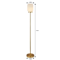 Pearl Frosted Floor Lamp - White 18 Pearl Frosted Floor Lamp - White -Chic Lighting Store 13177660 1244958397069642