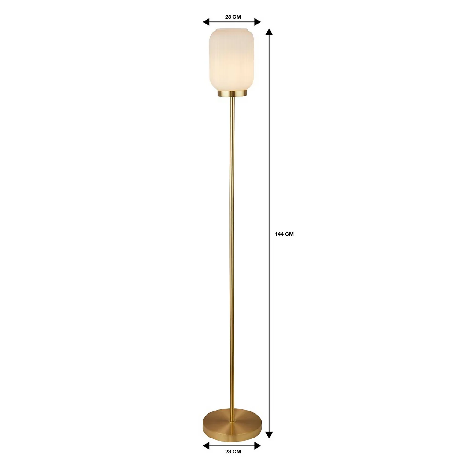 Pearl Frosted Floor Lamp - White 10 Pearl Frosted Floor Lamp - White - Image 8