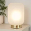 Pearl Frosted Table Lamp - White 1 Pearl Frosted Table Lamp - White -Chic Lighting Store 13177663 1835042043546996
