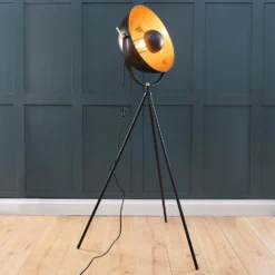 Kennedy Black & Gold Floor Lamp -Chic Lighting Store 13191218 4974958577117747