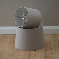 Finn Taper Natural Linen Shade - 40cm -Chic Lighting Store 13191232 2104944148184538