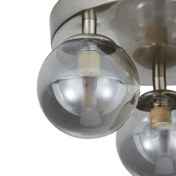 Orb 3 Light Flush Pendant - Nickel Smoke 10 Orb 3 Light Flush Pendant - Nickel Smoke -Chic Lighting Store 13208301 1774896913823073