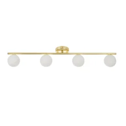 Orb 4 Lamp Spotlight Bar - Brass & Opal -Chic Lighting Store 13208303 1944896912965433