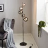 Orb II 5 Light Floor Lamp - Black Chrome Smoke 2 Orb II 5 Light Floor Lamp - Black Chrome Smoke -Chic Lighting Store 13208304 1824896912909747