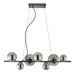 Orb II 7 Light Diner Pendant - Black Chrome Smoke 9 Orb II 7 Light Diner Pendant - Black Chrome Smoke -Chic Lighting Store 13208306 1844896912986790
