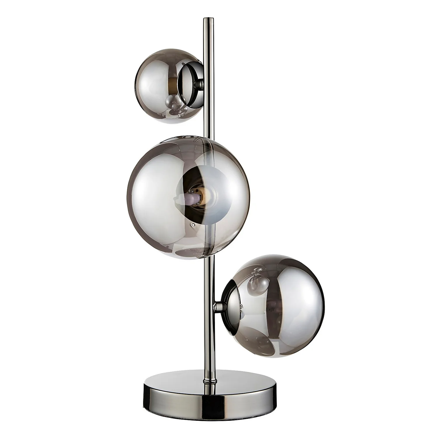 Orb II 3 Light Table Lamp - Black Chrome Smoke 5 Orb II 3 Light Table Lamp - Black Chrome Smoke - Image 3