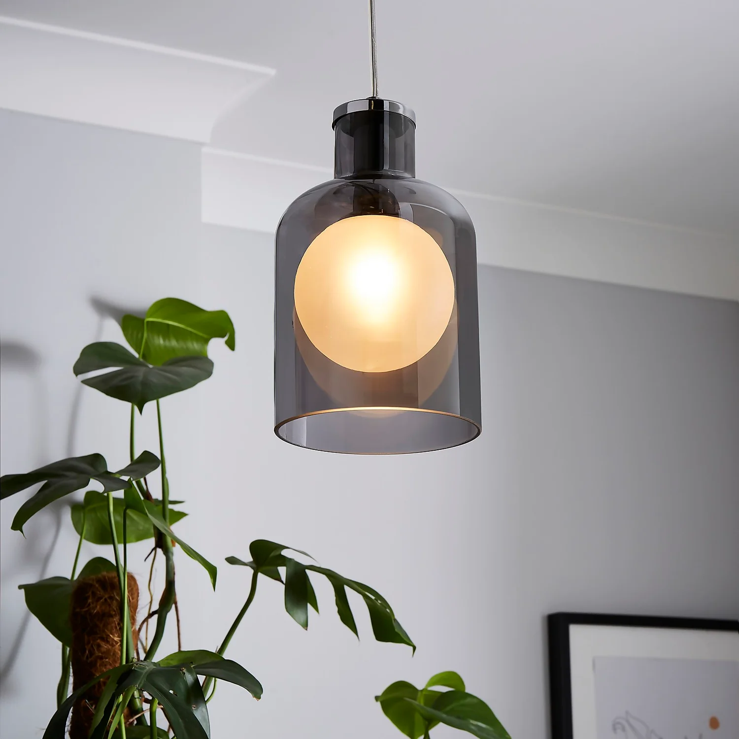 Jinx Single Pendant - Smoked Glass 3 Jinx Single Pendant - Smoked Glass