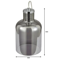 Jinx Table Lamp - Smoked Glass 12 Jinx Table Lamp - Smoked Glass -Chic Lighting Store 13208310 9014909895139171