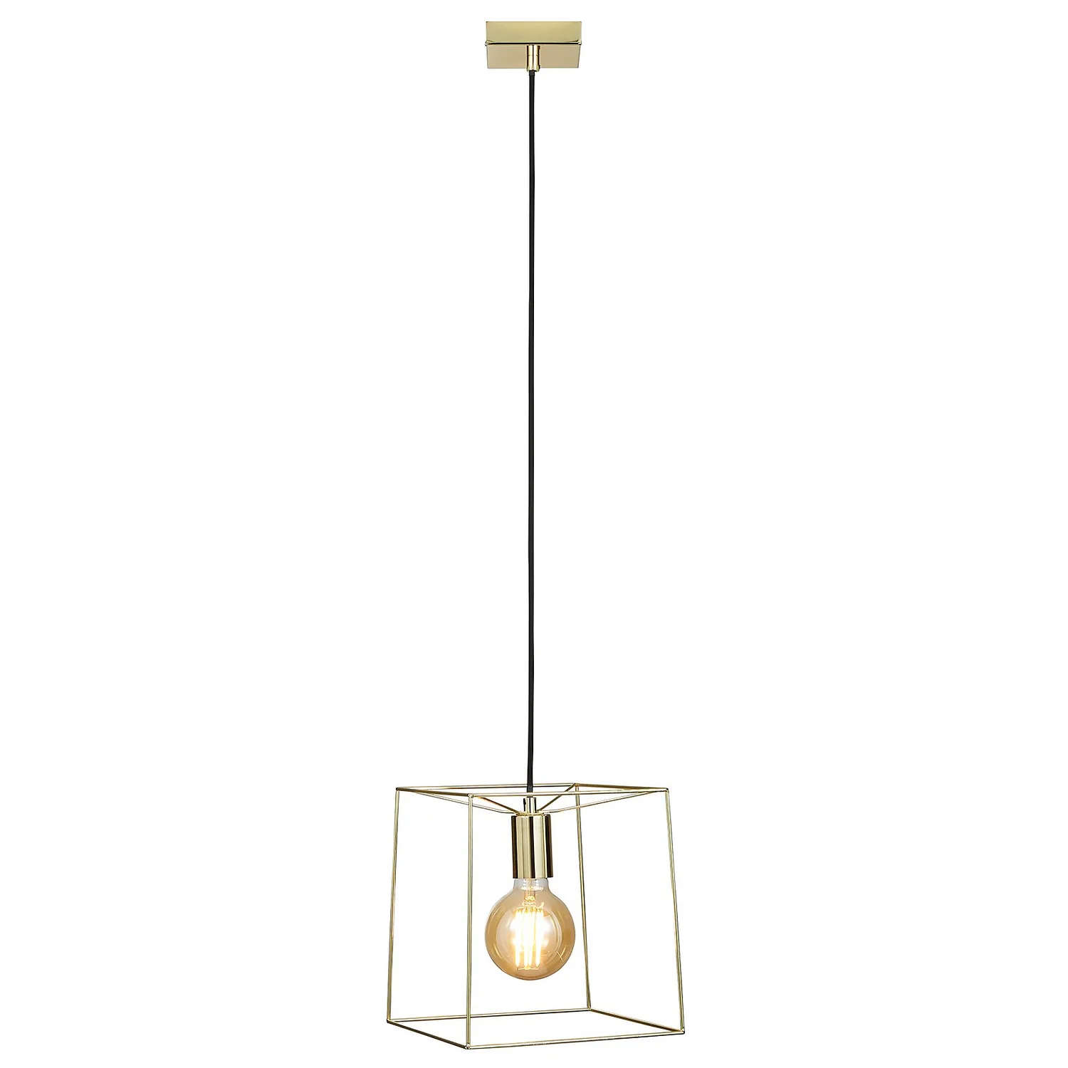 Edge 1 Light Pendant - Polished Brass 4 Edge 1 Light Pendant - Polished Brass - Image 2