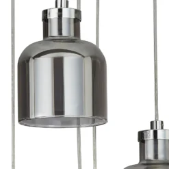 Jinx 5 Light Cluster Pendant - Smoked Glass 10 Jinx 5 Light Cluster Pendant - Smoked Glass -Chic Lighting Store 13208314 9464896913199988