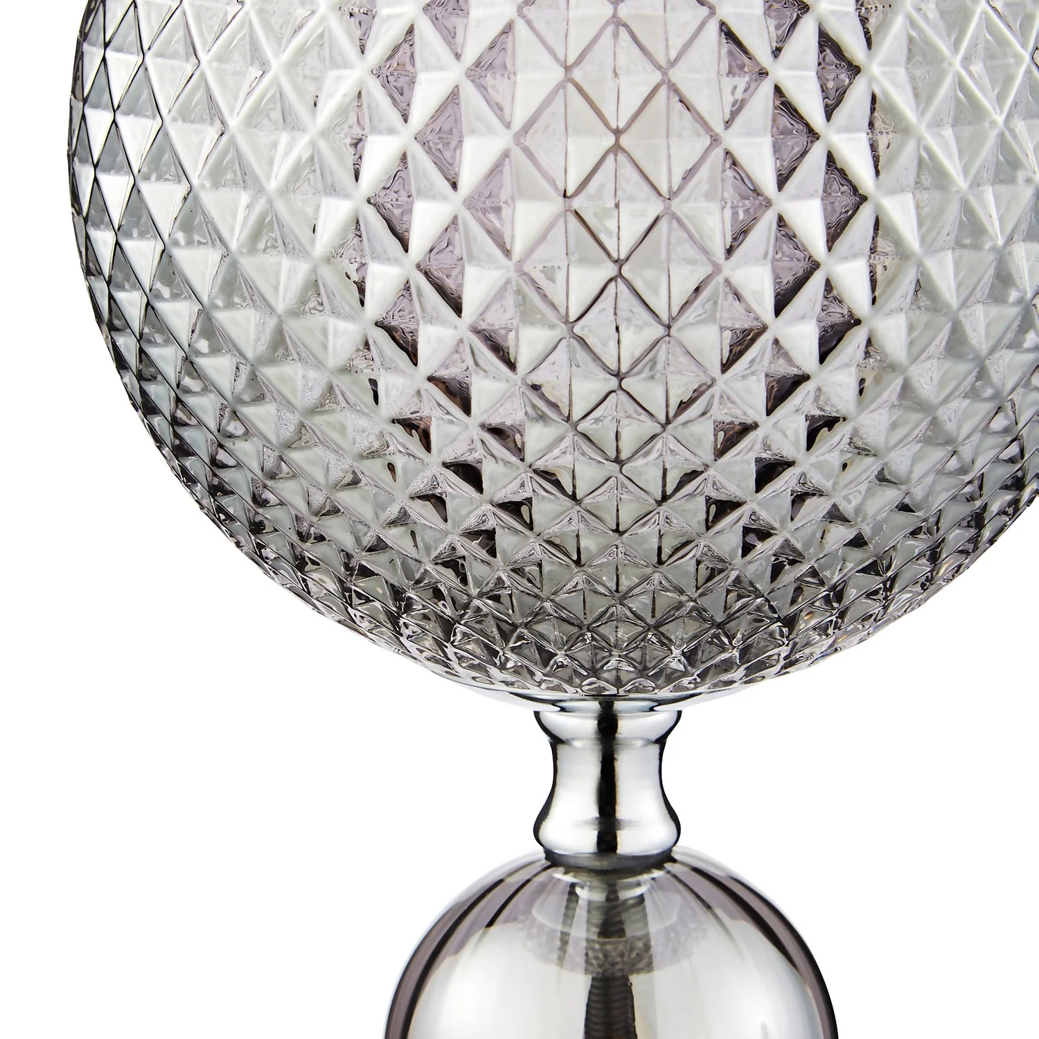 Safi Glass Table Lamp - Chrome Smoke 6 Safi Glass Table Lamp - Chrome Smoke - Image 4