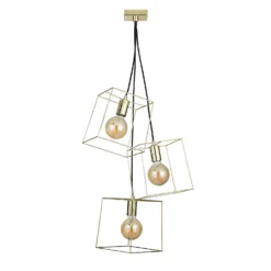 Edge 3 Light Cluster Pendant - Polished Brass 9 Edge 3 Light Cluster Pendant - Polished Brass -Chic Lighting Store 13208317 1164896913210392