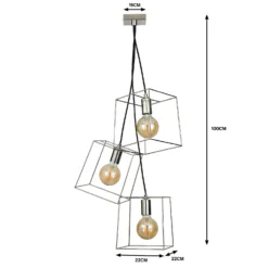 Edge 3 Light Cluster Pendant - Polished Brass 11 Edge 3 Light Cluster Pendant - Polished Brass -Chic Lighting Store 13208317 1464909895221203