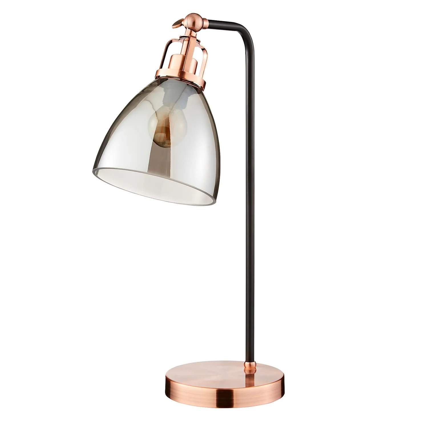 Decan Table Lamp - Smoke & Copper 5 Decan Table Lamp - Smoke & Copper - Image 3