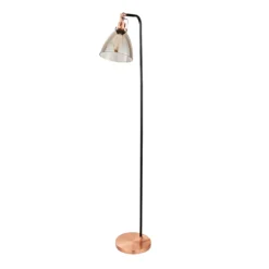 Decan Floor Lamp - Smoke & Copper -Chic Lighting Store 13208319 5454896913313964