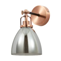 Decan Wall Light - Smoke & Copper -Chic Lighting Store 13208320 3764896913328277