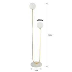 House Beautiful Delta Marble Floor Light - Brass & Opal 13 House Beautiful Delta Marble Floor Light - Brass & Opal -Chic Lighting Store 13208322 7424927260460983