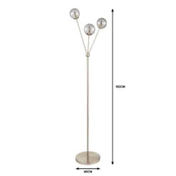 Orb 3 Light Floor Lamp - Nickel Smoke 12 Orb 3 Light Floor Lamp - Nickel Smoke -Chic Lighting Store 13208323 9304909895331951