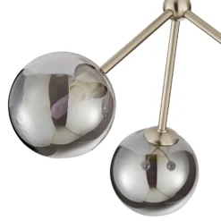 Orb 3 Light Semi Flush Pendant - Nickel Smoke 10 Orb 3 Light Semi Flush Pendant - Nickel Smoke -Chic Lighting Store 13208326 2504896913600716