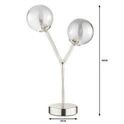 Orb 2 Light Table Lamp - Nickel Smoke -Chic Lighting Store 13208328 1794909895331888