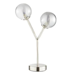 Orb 2 Light Table Lamp - Nickel Smoke -Chic Lighting Store 13208328 4334896913519545