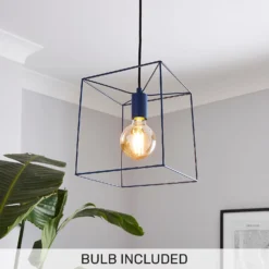 Edge 1 Light Pendant - Navy