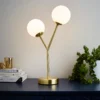 Orb 2 Light Table Lamp - Brass & Opal 2 Orb 2 Light Table Lamp - Brass & Opal -Chic Lighting Store 13208335 1894896913495329