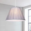 Raye Dove Pleated Taper Silk Shade - 40cm 1 Raye Dove Pleated Taper Silk Shade - 40cm -Chic Lighting Store 13222466 1204946175726732