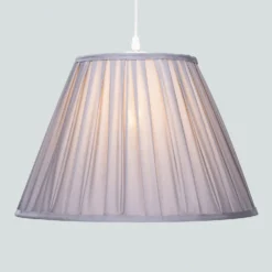 Raye Dove Pleated Taper Silk Shade - 40cm -Chic Lighting Store 13222466 4494946175797583