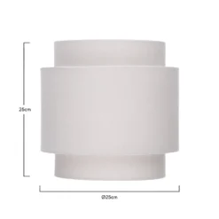 Finn Tier Drum Putty Linen Shade - 25cm 14 Finn Tier Drum Putty Linen Shade - 25cm -Chic Lighting Store 13222467 1094901095965462