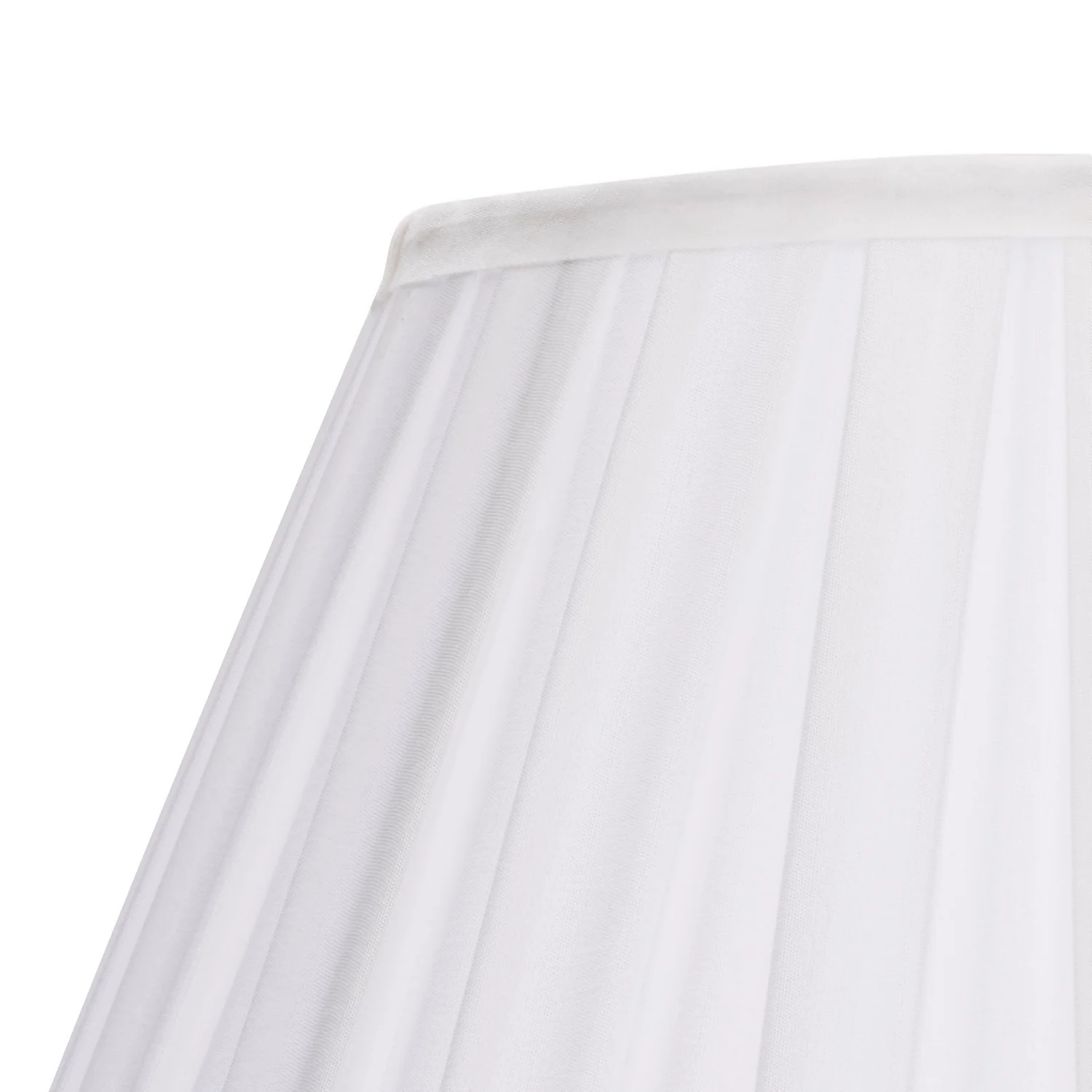 Raye White Pleated Taper Silk Shade - 40cm 6 Raye White Pleated Taper Silk Shade - 40cm - Image 4