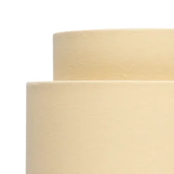 Finn Tier Drum Lemon Linen Shade - 25cm -Chic Lighting Store 13222470 3024901095709655