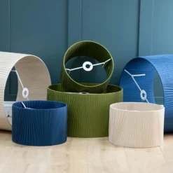 Raye Champagne Drum Pleated Silk Shade - 45cm 18 Raye Champagne Drum Pleated Silk Shade - 45cm -Chic Lighting Store 13222471 1704944148371009