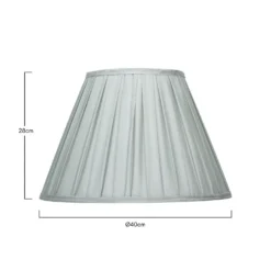 Raye Duck Egg Pleated Taper Silk Shade - 40cm 13 Raye Duck Egg Pleated Taper Silk Shade - 40cm -Chic Lighting Store 13222473 1264946174524248