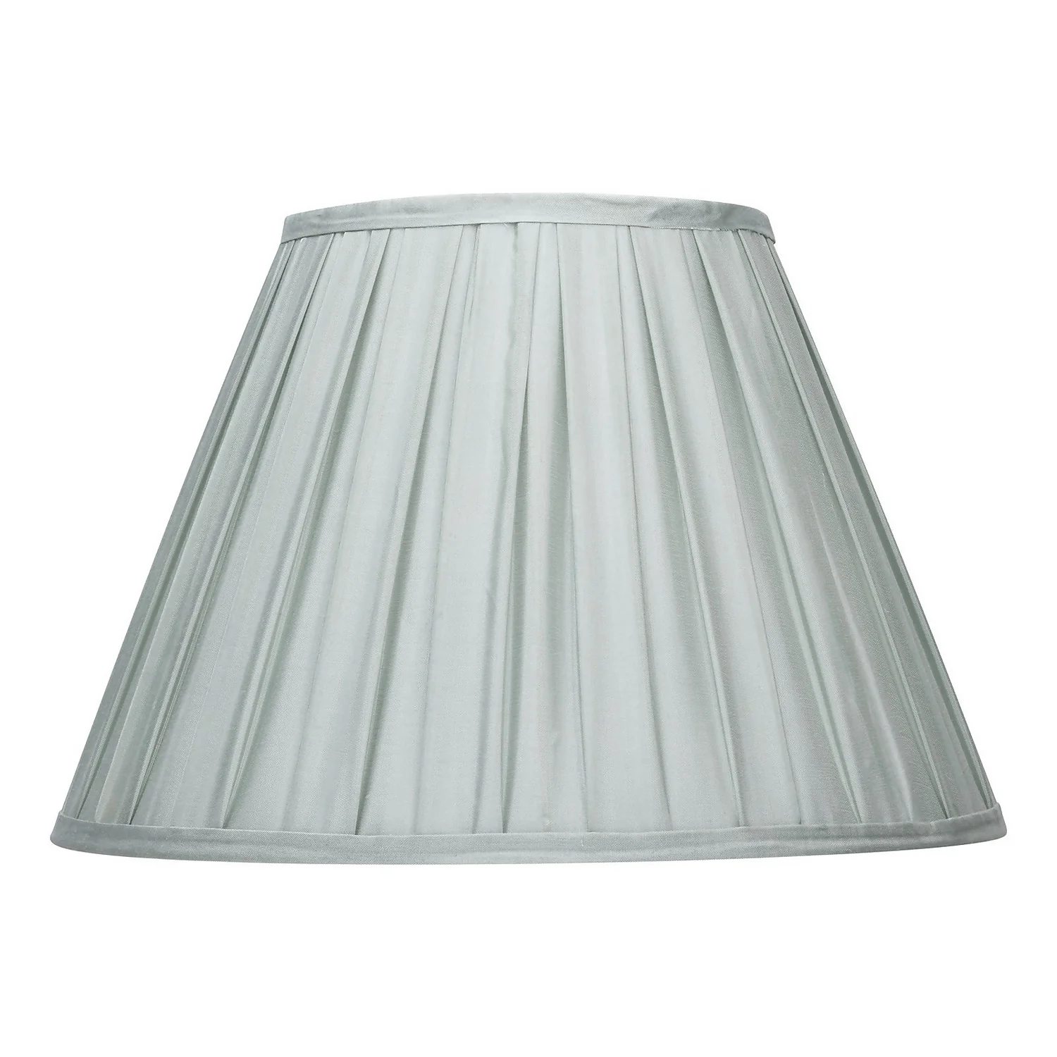Raye Duck Egg Pleated Taper Silk Shade - 40cm 4 Raye Duck Egg Pleated Taper Silk Shade - 40cm - Image 2