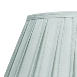 Raye Duck Egg Pleated Taper Silk Shade - 40cm 12 Raye Duck Egg Pleated Taper Silk Shade - 40cm -Chic Lighting Store 13222473 1844946174476998