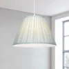 Raye Duck Egg Pleated Taper Silk Shade - 40cm 1 Raye Duck Egg Pleated Taper Silk Shade - 40cm -Chic Lighting Store 13222473 5754946174290554