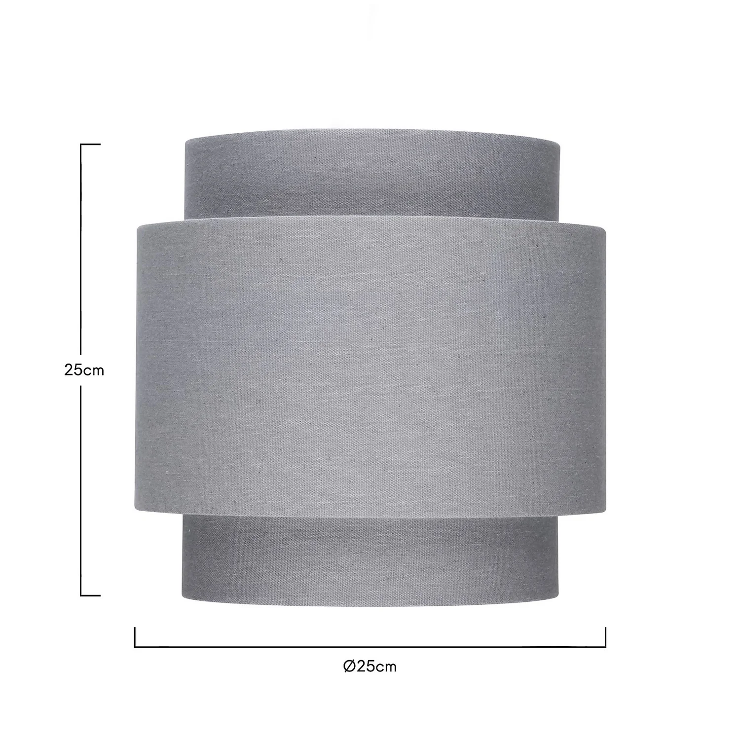 Finn Tier Drum Flint Linen Shade - 25cm 7 Finn Tier Drum Flint Linen Shade - 25cm - Image 5